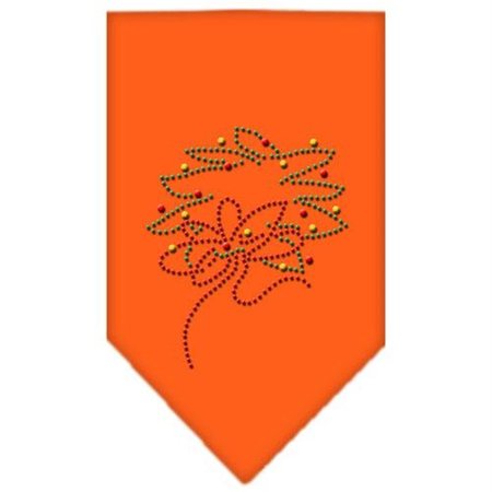 UNCONDITIONAL LOVE Wreath Rhinestone Bandana Orange Large UN849108